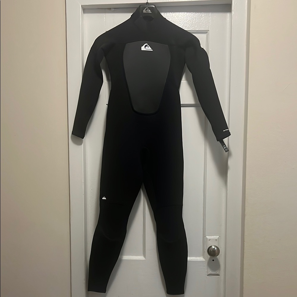 Quiksilver Black Neoprene One Piece Wetsuit
